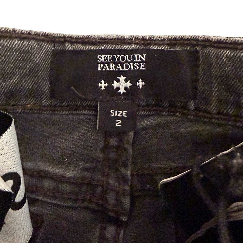 NWT Jordan Craig GIRLS SEE YOU IN PARADISE denim jean size 2 - Picture 2 of 13